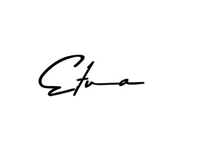 This is the best signature style for the Etua name. Also you like these signature font (Asem Kandis PERSONAL USE). Mix name signature. Etua signature style 9 images and pictures png