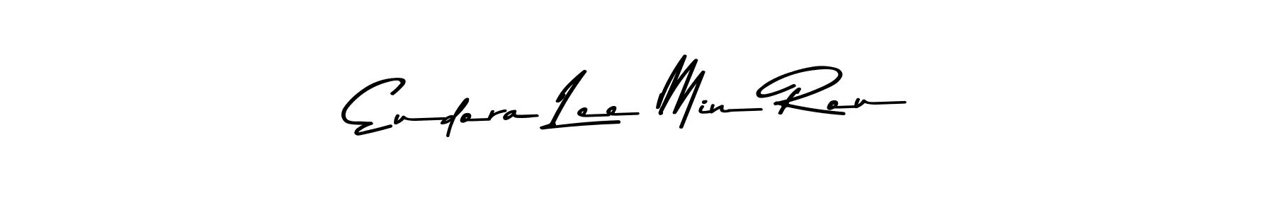 You should practise on your own different ways (Asem Kandis PERSONAL USE) to write your name (Eudora Lee Min Rou) in signature. don't let someone else do it for you. Eudora Lee Min Rou signature style 9 images and pictures png
