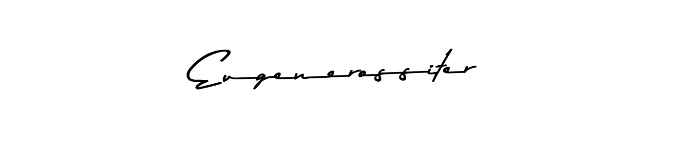 Design your own signature with our free online signature maker. With this signature software, you can create a handwritten (Asem Kandis PERSONAL USE) signature for name Eugenerossiter. Eugenerossiter signature style 9 images and pictures png