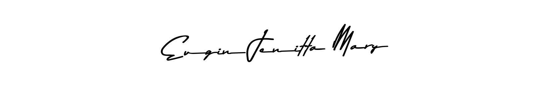 Asem Kandis PERSONAL USE is a professional signature style that is perfect for those who want to add a touch of class to their signature. It is also a great choice for those who want to make their signature more unique. Get Eugin Jenitta Mary name to fancy signature for free. Eugin Jenitta Mary signature style 9 images and pictures png