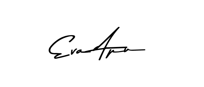 Asem Kandis PERSONAL USE is a professional signature style that is perfect for those who want to add a touch of class to their signature. It is also a great choice for those who want to make their signature more unique. Get Eva Apu name to fancy signature for free. Eva Apu signature style 9 images and pictures png