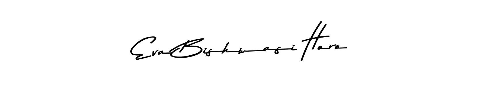 if you are searching for the best signature style for your name Eva Bishwasi Horo. so please give up your signature search. here we have designed multiple signature styles  using Asem Kandis PERSONAL USE. Eva Bishwasi Horo signature style 9 images and pictures png