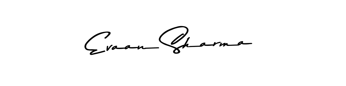 The best way (Asem Kandis PERSONAL USE) to make a short signature is to pick only two or three words in your name. The name Evaan Sharma include a total of six letters. For converting this name. Evaan Sharma signature style 9 images and pictures png
