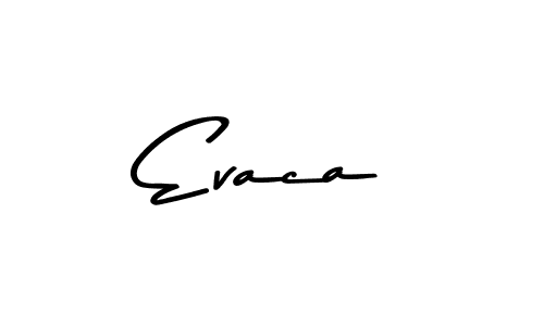 Create a beautiful signature design for name Evaca. With this signature (Asem Kandis PERSONAL USE) fonts, you can make a handwritten signature for free. Evaca signature style 9 images and pictures png
