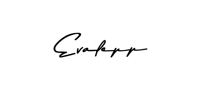 Use a signature maker to create a handwritten signature online. With this signature software, you can design (Asem Kandis PERSONAL USE) your own signature for name Evalepp. Evalepp signature style 9 images and pictures png