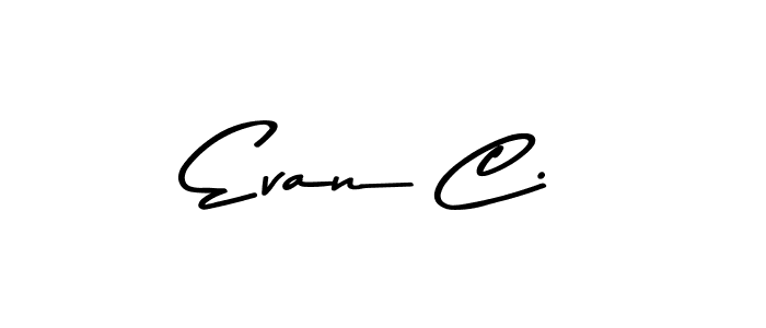 Create a beautiful signature design for name Evan C.. With this signature (Asem Kandis PERSONAL USE) fonts, you can make a handwritten signature for free. Evan C. signature style 9 images and pictures png