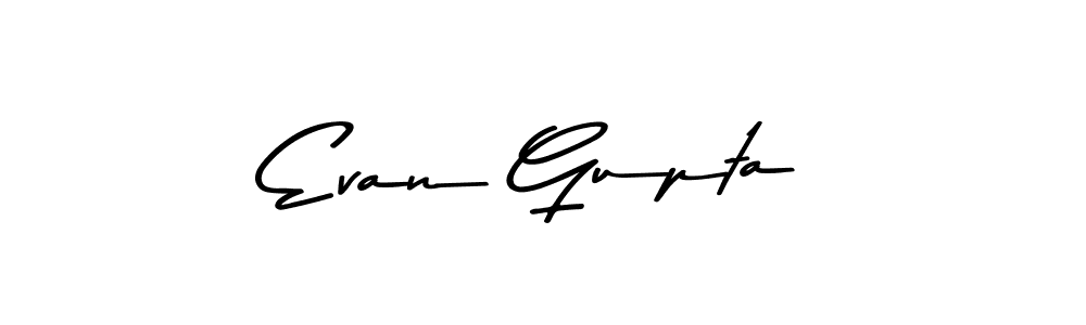 Make a beautiful signature design for name Evan Gupta. With this signature (Asem Kandis PERSONAL USE) style, you can create a handwritten signature for free. Evan Gupta signature style 9 images and pictures png