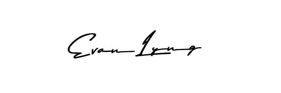 How to make Evan Lyng signature? Asem Kandis PERSONAL USE is a professional autograph style. Create handwritten signature for Evan Lyng name. Evan Lyng signature style 9 images and pictures png