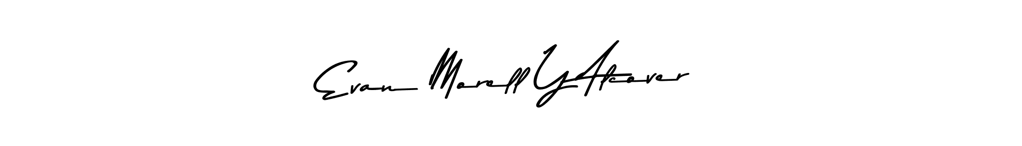 Evan Morell Y Alcover stylish signature style. Best Handwritten Sign (Asem Kandis PERSONAL USE) for my name. Handwritten Signature Collection Ideas for my name Evan Morell Y Alcover. Evan Morell Y Alcover signature style 9 images and pictures png