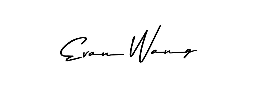 Create a beautiful signature design for name Evan Wang. With this signature (Asem Kandis PERSONAL USE) fonts, you can make a handwritten signature for free. Evan Wang signature style 9 images and pictures png