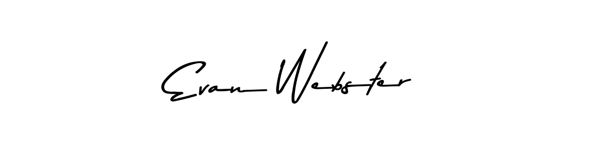 Evan Webster stylish signature style. Best Handwritten Sign (Asem Kandis PERSONAL USE) for my name. Handwritten Signature Collection Ideas for my name Evan Webster. Evan Webster signature style 9 images and pictures png