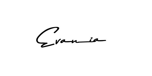 Design your own signature with our free online signature maker. With this signature software, you can create a handwritten (Asem Kandis PERSONAL USE) signature for name Evania. Evania signature style 9 images and pictures png