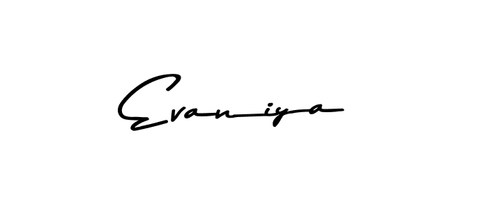 Also we have Evaniya name is the best signature style. Create professional handwritten signature collection using Asem Kandis PERSONAL USE autograph style. Evaniya signature style 9 images and pictures png