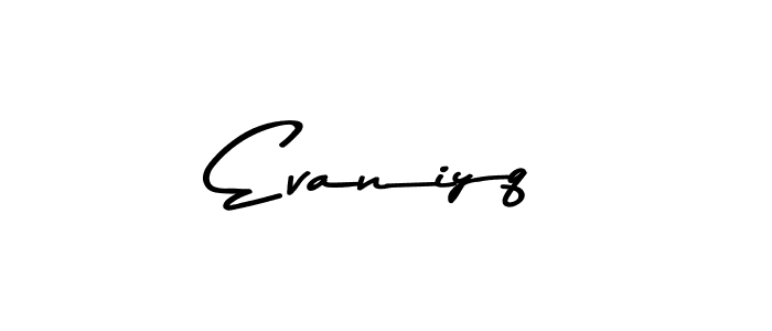 How to Draw Evaniyq signature style? Asem Kandis PERSONAL USE is a latest design signature styles for name Evaniyq. Evaniyq signature style 9 images and pictures png
