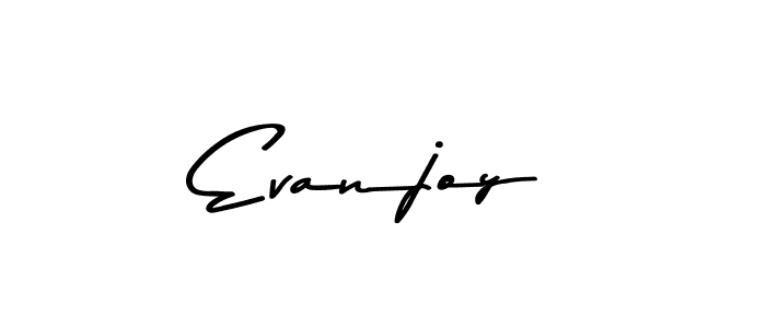 Also You can easily find your signature by using the search form. We will create Evanjoy name handwritten signature images for you free of cost using Asem Kandis PERSONAL USE sign style. Evanjoy signature style 9 images and pictures png