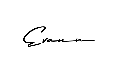You should practise on your own different ways (Asem Kandis PERSONAL USE) to write your name (Evann) in signature. don't let someone else do it for you. Evann signature style 9 images and pictures png