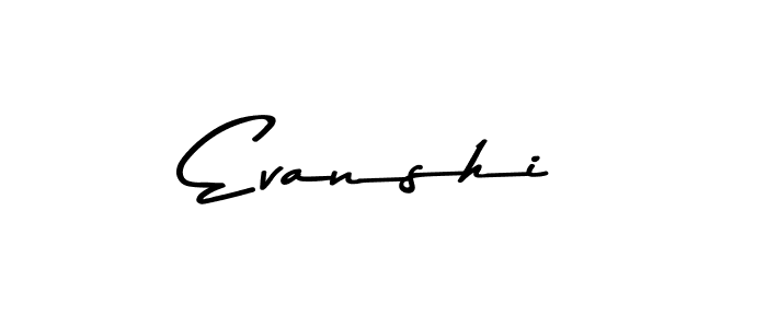 Make a beautiful signature design for name Evanshi. Use this online signature maker to create a handwritten signature for free. Evanshi signature style 9 images and pictures png