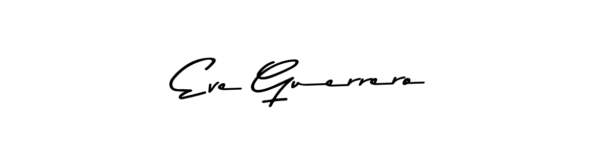 How to make Eve Guerrero name signature. Use Asem Kandis PERSONAL USE style for creating short signs online. This is the latest handwritten sign. Eve Guerrero signature style 9 images and pictures png