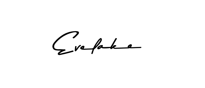 How to make Evelake signature? Asem Kandis PERSONAL USE is a professional autograph style. Create handwritten signature for Evelake name. Evelake signature style 9 images and pictures png