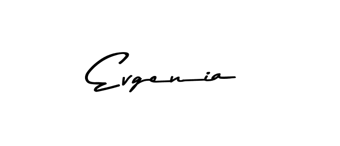 Asem Kandis PERSONAL USE is a professional signature style that is perfect for those who want to add a touch of class to their signature. It is also a great choice for those who want to make their signature more unique. Get Evgenia name to fancy signature for free. Evgenia signature style 9 images and pictures png