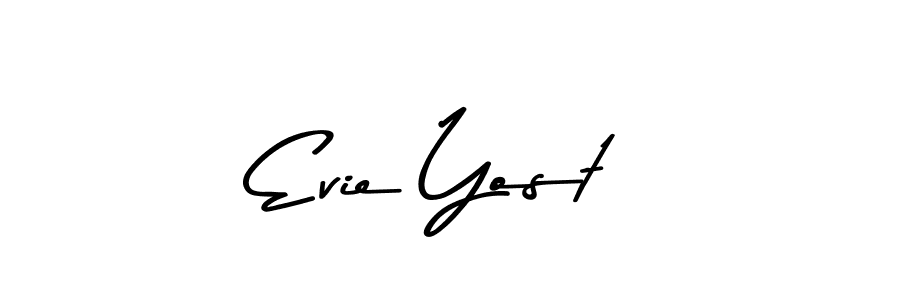 Make a beautiful signature design for name Evie Yost. With this signature (Asem Kandis PERSONAL USE) style, you can create a handwritten signature for free. Evie Yost signature style 9 images and pictures png