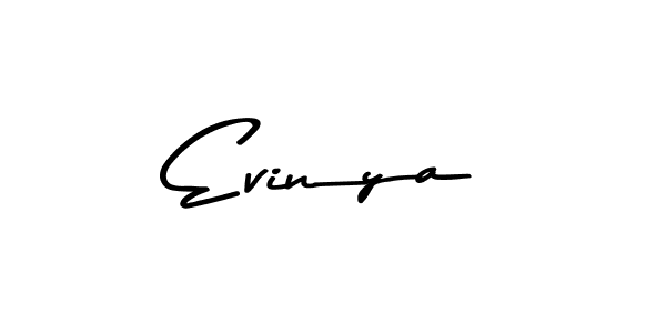 Use a signature maker to create a handwritten signature online. With this signature software, you can design (Asem Kandis PERSONAL USE) your own signature for name Evinya. Evinya signature style 9 images and pictures png