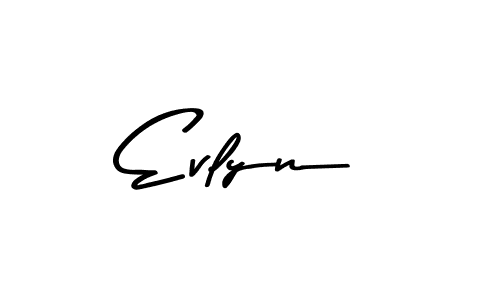 Make a beautiful signature design for name Evlyn. With this signature (Asem Kandis PERSONAL USE) style, you can create a handwritten signature for free. Evlyn signature style 9 images and pictures png