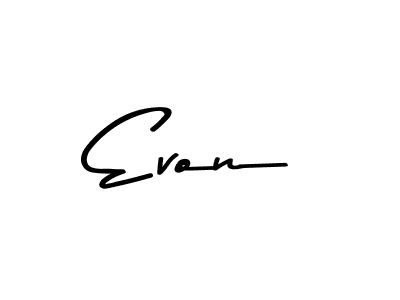 Asem Kandis PERSONAL USE is a professional signature style that is perfect for those who want to add a touch of class to their signature. It is also a great choice for those who want to make their signature more unique. Get Evon name to fancy signature for free. Evon signature style 9 images and pictures png