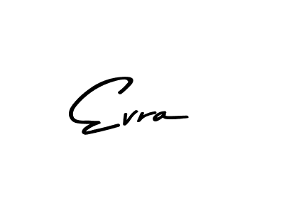 How to make Evra name signature. Use Asem Kandis PERSONAL USE style for creating short signs online. This is the latest handwritten sign. Evra signature style 9 images and pictures png