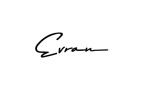 This is the best signature style for the Evran name. Also you like these signature font (Asem Kandis PERSONAL USE). Mix name signature. Evran signature style 9 images and pictures png