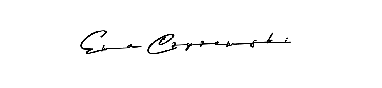 Create a beautiful signature design for name Ewa Czyzewski. With this signature (Asem Kandis PERSONAL USE) fonts, you can make a handwritten signature for free. Ewa Czyzewski signature style 9 images and pictures png