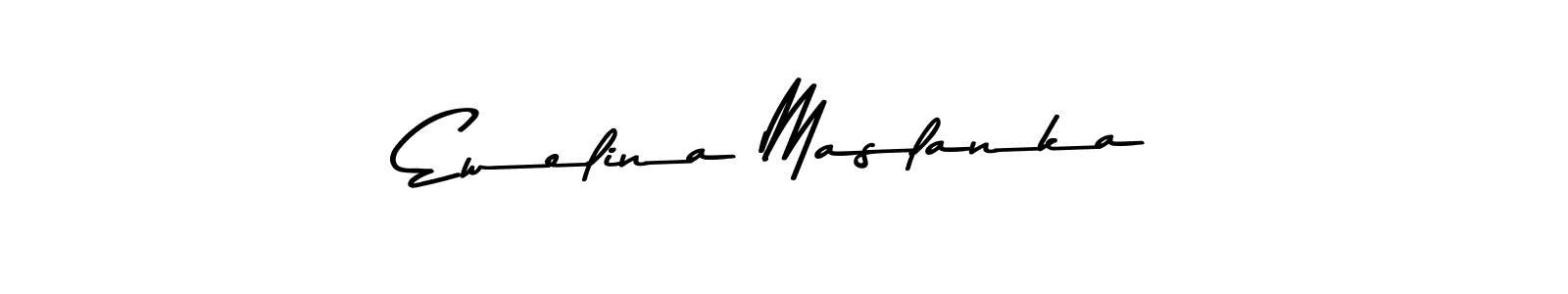 The best way (Asem Kandis PERSONAL USE) to make a short signature is to pick only two or three words in your name. The name Ewelina Maslanka include a total of six letters. For converting this name. Ewelina Maslanka signature style 9 images and pictures png