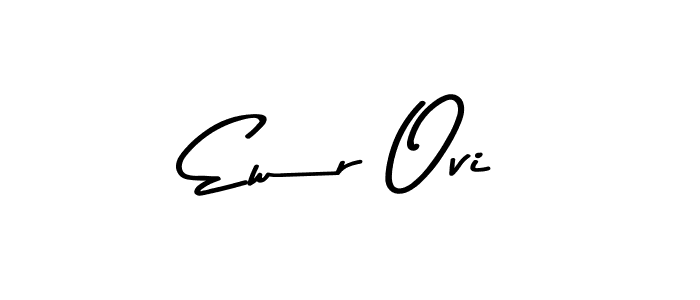 Create a beautiful signature design for name Ewr Ovi. With this signature (Asem Kandis PERSONAL USE) fonts, you can make a handwritten signature for free. Ewr Ovi signature style 9 images and pictures png