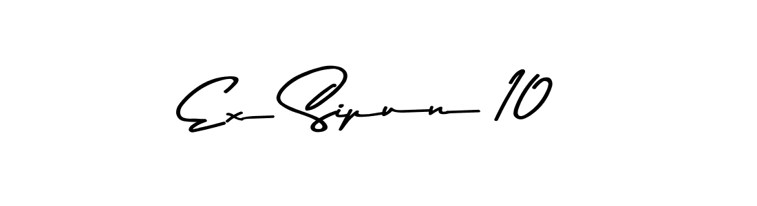 You should practise on your own different ways (Asem Kandis PERSONAL USE) to write your name (Ex Sipun 10) in signature. don't let someone else do it for you. Ex Sipun 10 signature style 9 images and pictures png