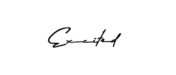 Once you've used our free online signature maker to create your best signature Asem Kandis PERSONAL USE style, it's time to enjoy all of the benefits that Excited name signing documents. Excited signature style 9 images and pictures png