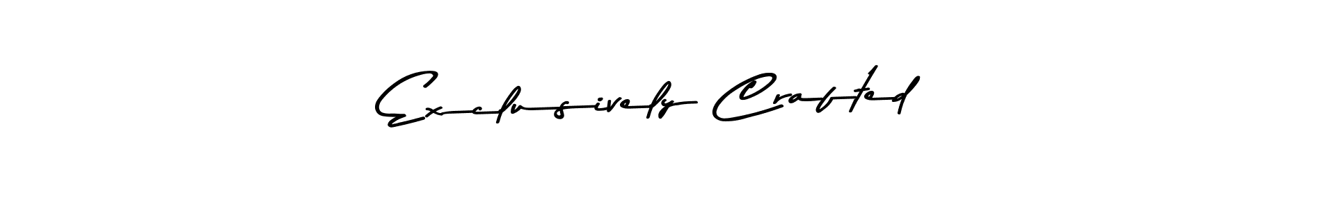 Exclusively Crafted stylish signature style. Best Handwritten Sign (Asem Kandis PERSONAL USE) for my name. Handwritten Signature Collection Ideas for my name Exclusively Crafted. Exclusively Crafted signature style 9 images and pictures png