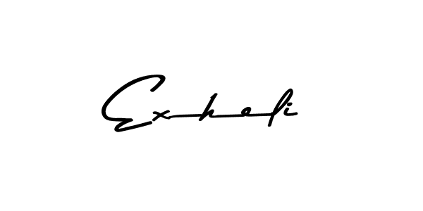 Exheli stylish signature style. Best Handwritten Sign (Asem Kandis PERSONAL USE) for my name. Handwritten Signature Collection Ideas for my name Exheli. Exheli signature style 9 images and pictures png