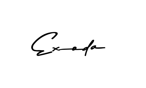 Use a signature maker to create a handwritten signature online. With this signature software, you can design (Asem Kandis PERSONAL USE) your own signature for name Exoda. Exoda signature style 9 images and pictures png