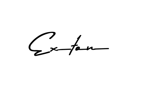 How to make Exton signature? Asem Kandis PERSONAL USE is a professional autograph style. Create handwritten signature for Exton name. Exton signature style 9 images and pictures png