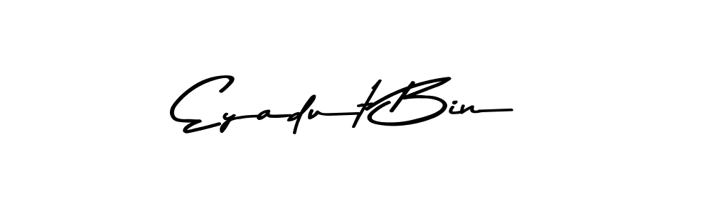 Similarly Asem Kandis PERSONAL USE is the best handwritten signature design. Signature creator online .You can use it as an online autograph creator for name Eyadut Bin. Eyadut Bin signature style 9 images and pictures png