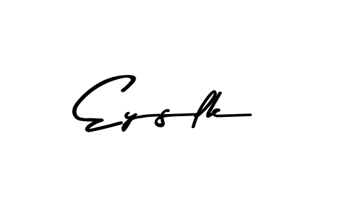Here are the top 10 professional signature styles for the name Eyslk. These are the best autograph styles you can use for your name. Eyslk signature style 9 images and pictures png