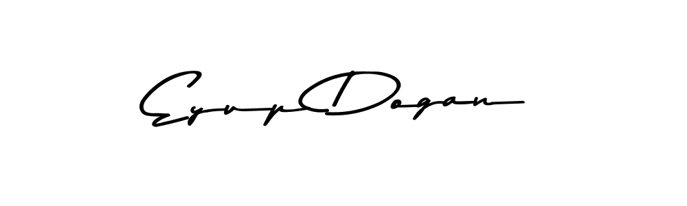 How to make Eyup Dogan name signature. Use Asem Kandis PERSONAL USE style for creating short signs online. This is the latest handwritten sign. Eyup Dogan signature style 9 images and pictures png