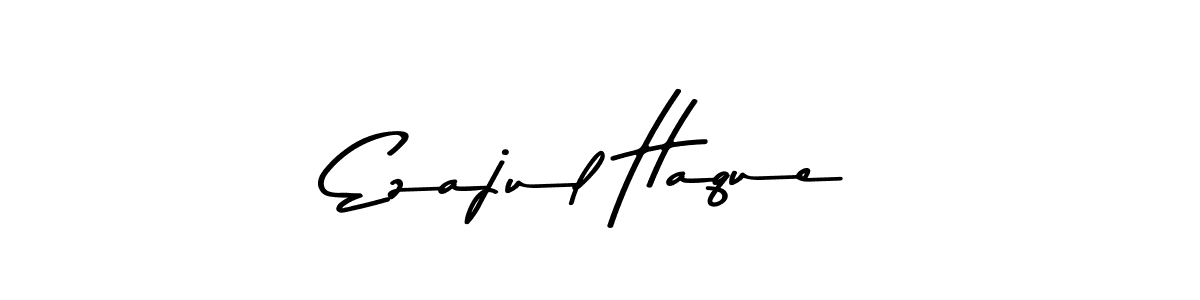 How to make Ezajul Haque name signature. Use Asem Kandis PERSONAL USE style for creating short signs online. This is the latest handwritten sign. Ezajul Haque signature style 9 images and pictures png