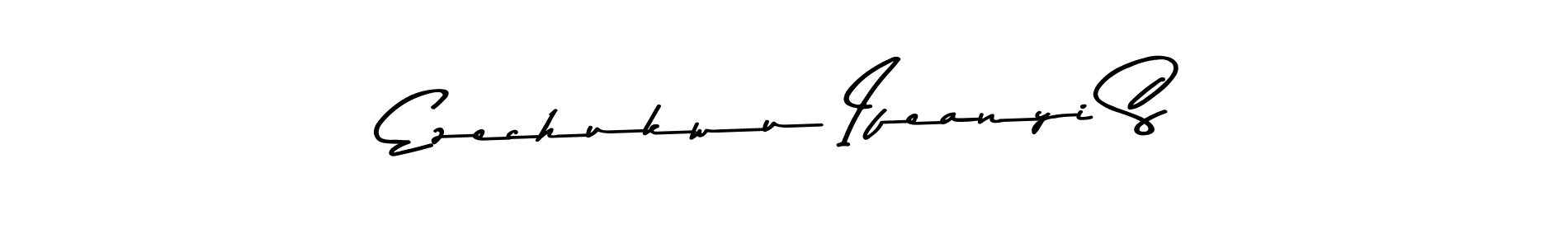 How to make Ezechukwu Ifeanyi S name signature. Use Asem Kandis PERSONAL USE style for creating short signs online. This is the latest handwritten sign. Ezechukwu Ifeanyi S signature style 9 images and pictures png