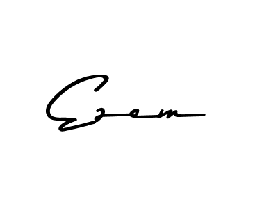 Make a beautiful signature design for name Ezem. With this signature (Asem Kandis PERSONAL USE) style, you can create a handwritten signature for free. Ezem signature style 9 images and pictures png