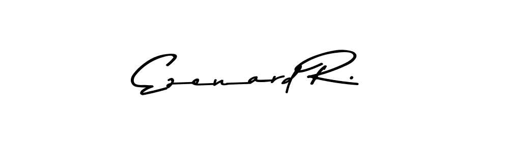 You should practise on your own different ways (Asem Kandis PERSONAL USE) to write your name (Ezenard R.) in signature. don't let someone else do it for you. Ezenard R. signature style 9 images and pictures png