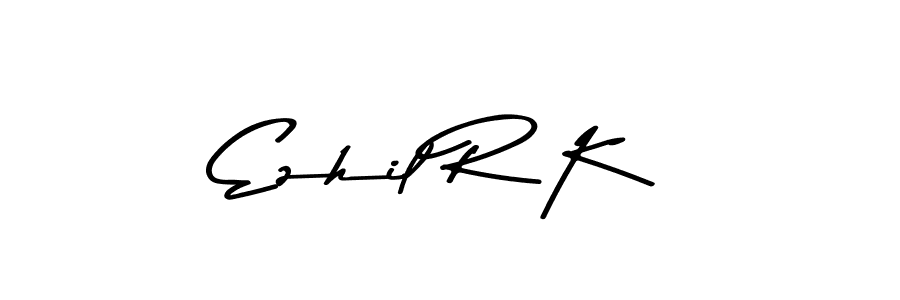 How to make Ezhil R K signature? Asem Kandis PERSONAL USE is a professional autograph style. Create handwritten signature for Ezhil R K name. Ezhil R K signature style 9 images and pictures png