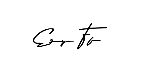How to make Ezy Ff name signature. Use Asem Kandis PERSONAL USE style for creating short signs online. This is the latest handwritten sign. Ezy Ff signature style 9 images and pictures png