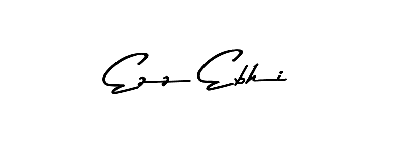 How to make Ezz Ebhi name signature. Use Asem Kandis PERSONAL USE style for creating short signs online. This is the latest handwritten sign. Ezz Ebhi signature style 9 images and pictures png