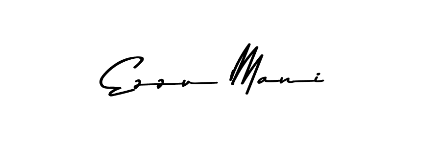How to make Ezzu Mani name signature. Use Asem Kandis PERSONAL USE style for creating short signs online. This is the latest handwritten sign. Ezzu Mani signature style 9 images and pictures png